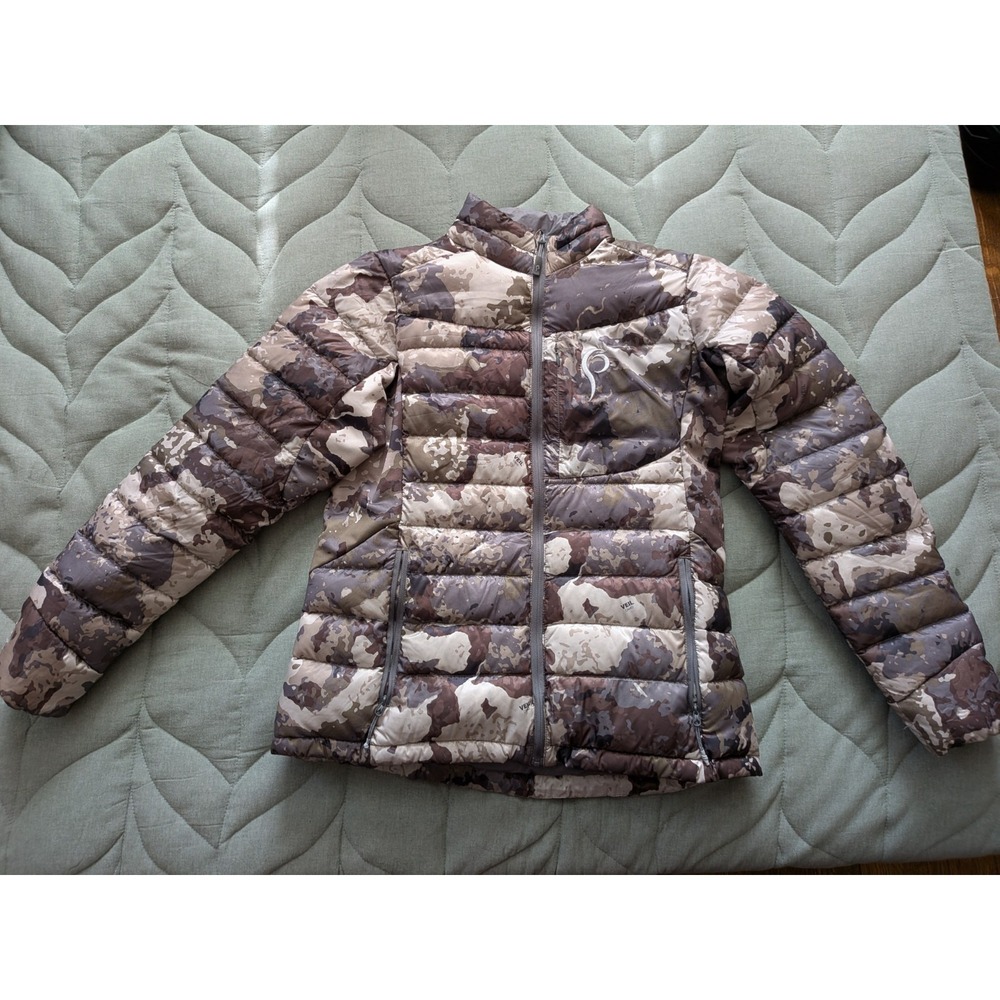 Prois Womens Mothwing Mountain Mimicry Camo Down Jacket Size Large